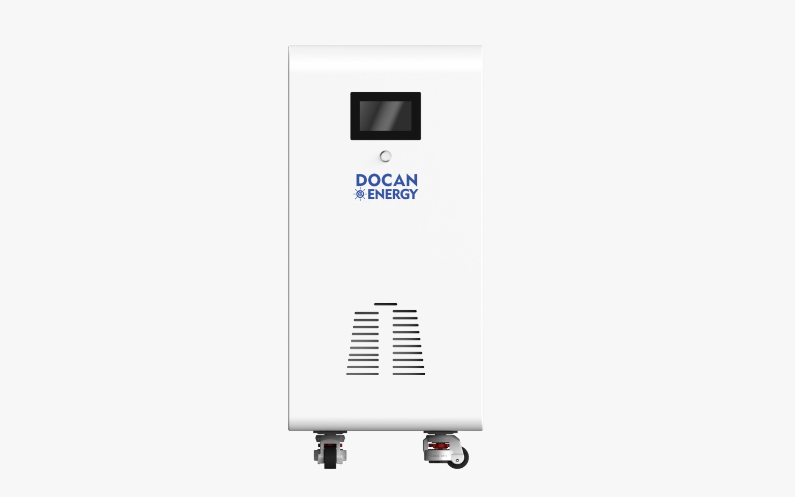 Docan MOON 48 kWh — vooraanzicht met touchscreen en power switch