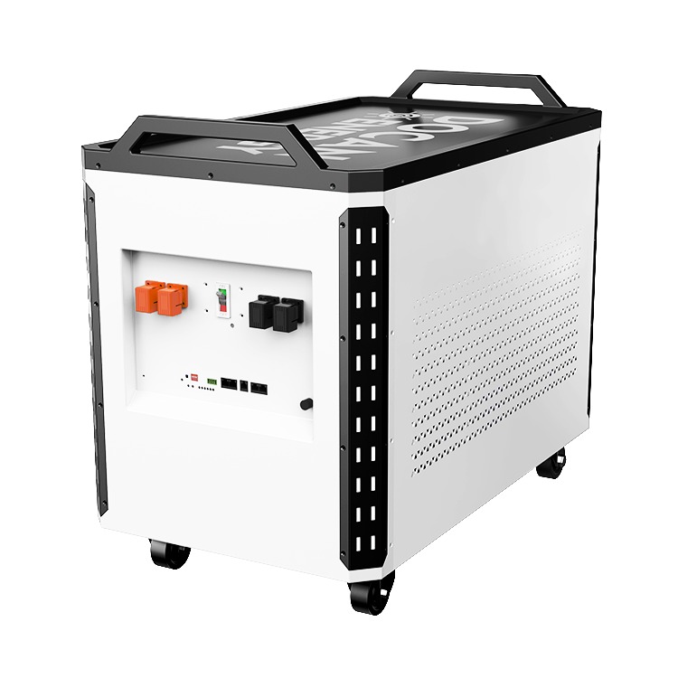 Docan Panda 48 kWh — achterzijde met aansluitingen